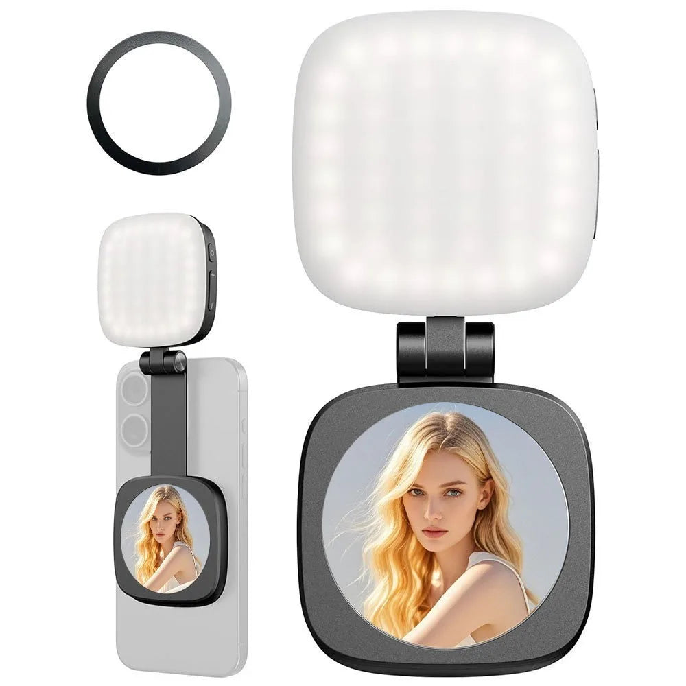 Magnetic Phone Fill Light & Beauty Mirror | SHINEKNOT LED Lamp