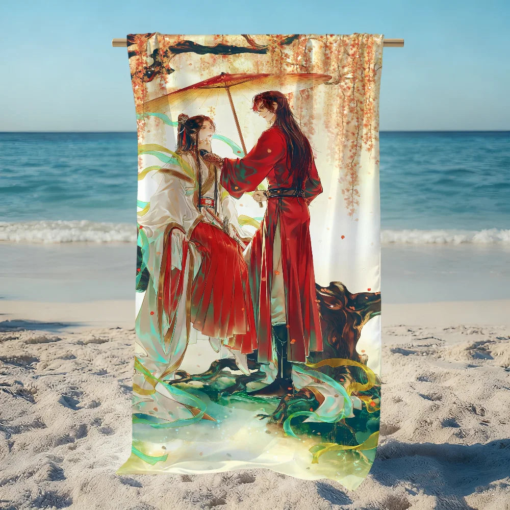 Anime Quick-Dry Beach Towel | Soft Microfiber Pool & Travel Quick-Dry Beach Towel Peaceful Pleasures Health and Wellness