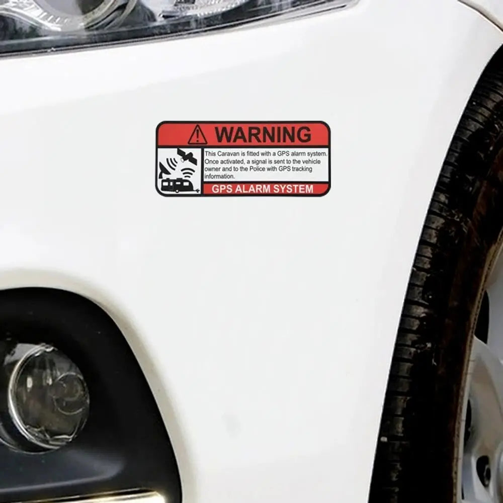 2pcs 13 X 5.5cm Caravan GPS Tracking Decal Sticker CAR Truck Vehicle Security Stickers Peaceful Pleasures Health and Wellness