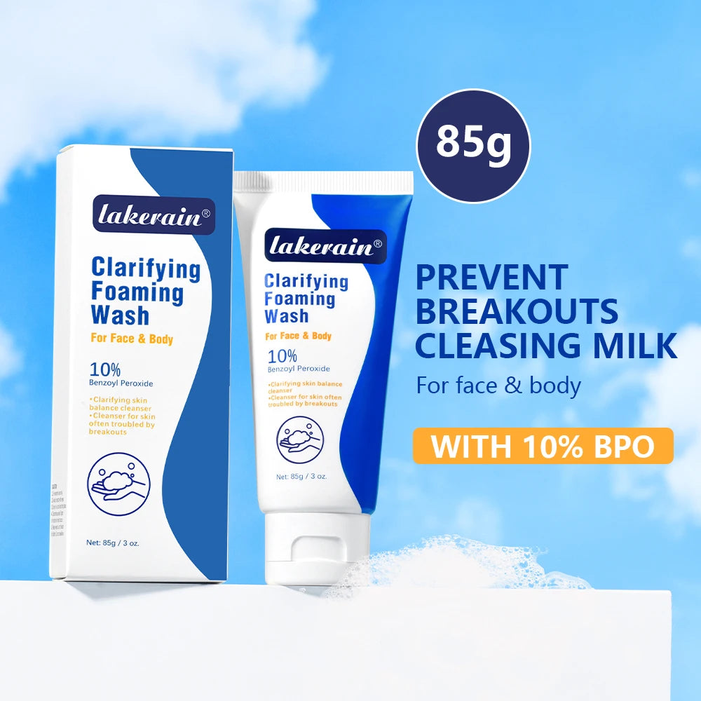 Acne Foaming Wash Benzoyl Peroxide 10% Maximum Antimicrobia Moisturizers reduces redness For Face & Body Skin Care Face Wash Peaceful Pleasures Health and Wellness