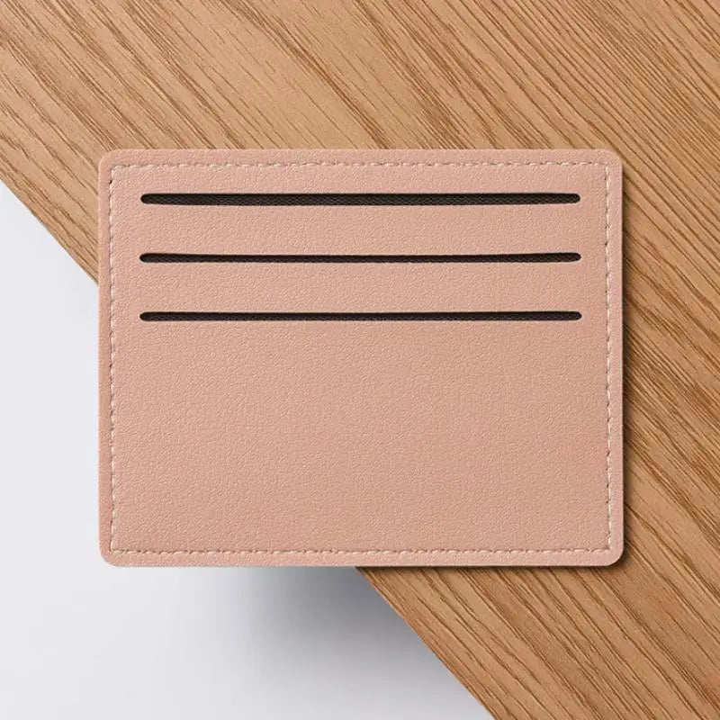 Minimalist Slim PU Card Holder – 6-Slot Pocket Wallet Case