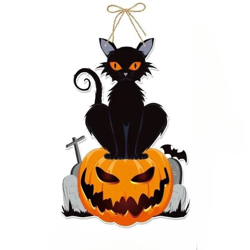 Halloween Pumpkin Bat Ghost Door Hanger Party Decoration