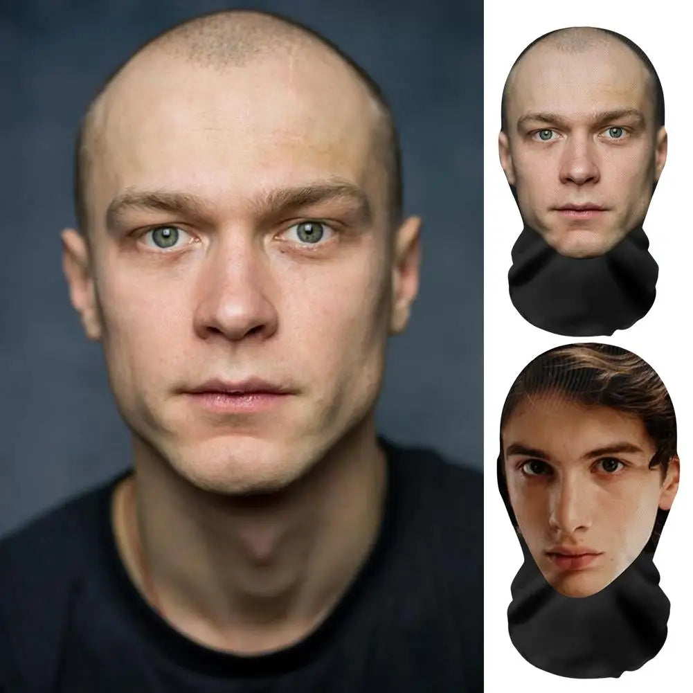 3D Printed Funny Mesh Balaclava Full Face Cosplay Hood Mask