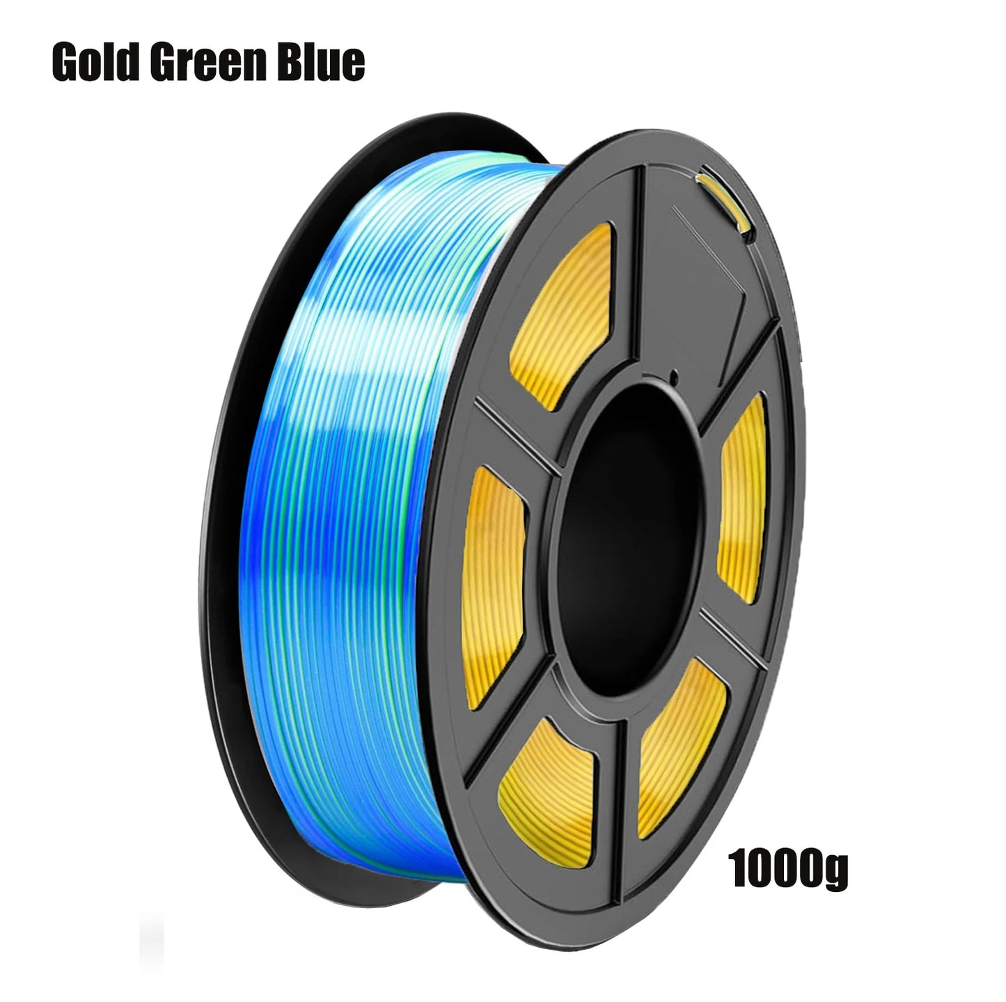 DINGSUN 4-Color Silk PLA+ Filament Bundle 1.75mm Shiny Finish
