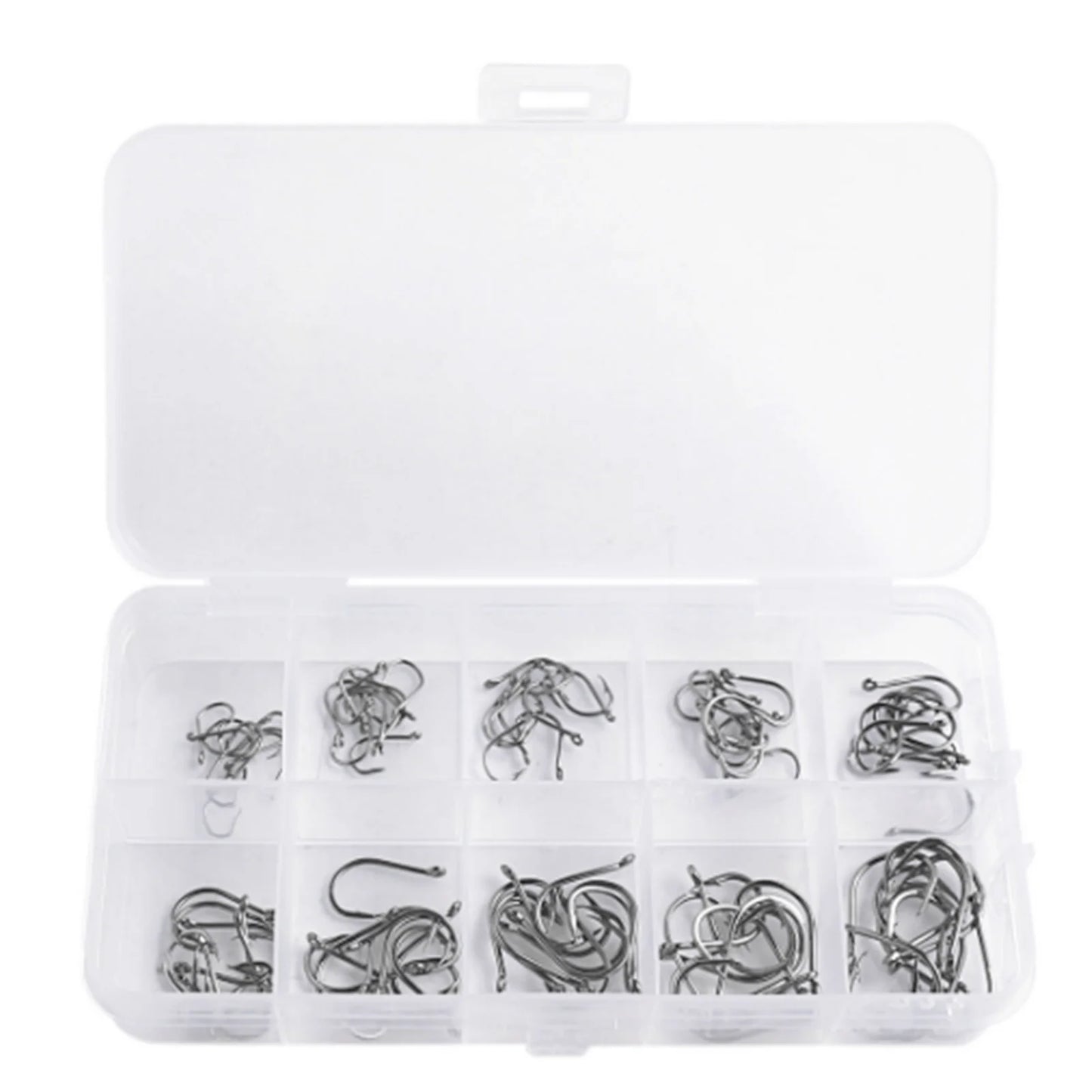 Tackle Set For Bait With Plastic Box Quality Kit For Bait Fishing And Catch And Release For Saltwater Freshwater Peaceful Pleasures Health and Wellness 100pcs
