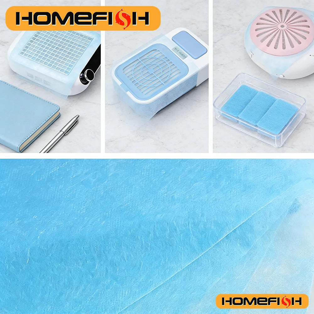 100Pcs Disposable Nail Vacuum Filter Paper Set - Dustproof Replace Filters Manicure Machine Dust Accessory Peaceful Pleasures Health and Wellness