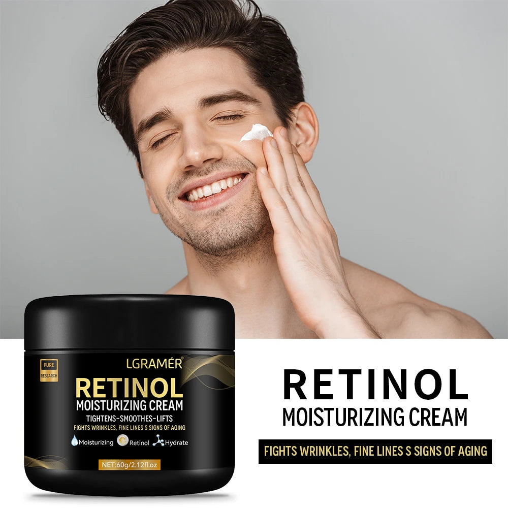 LGRAMER Men's Retinol Face Cream – Anti-Aging Moisturizer