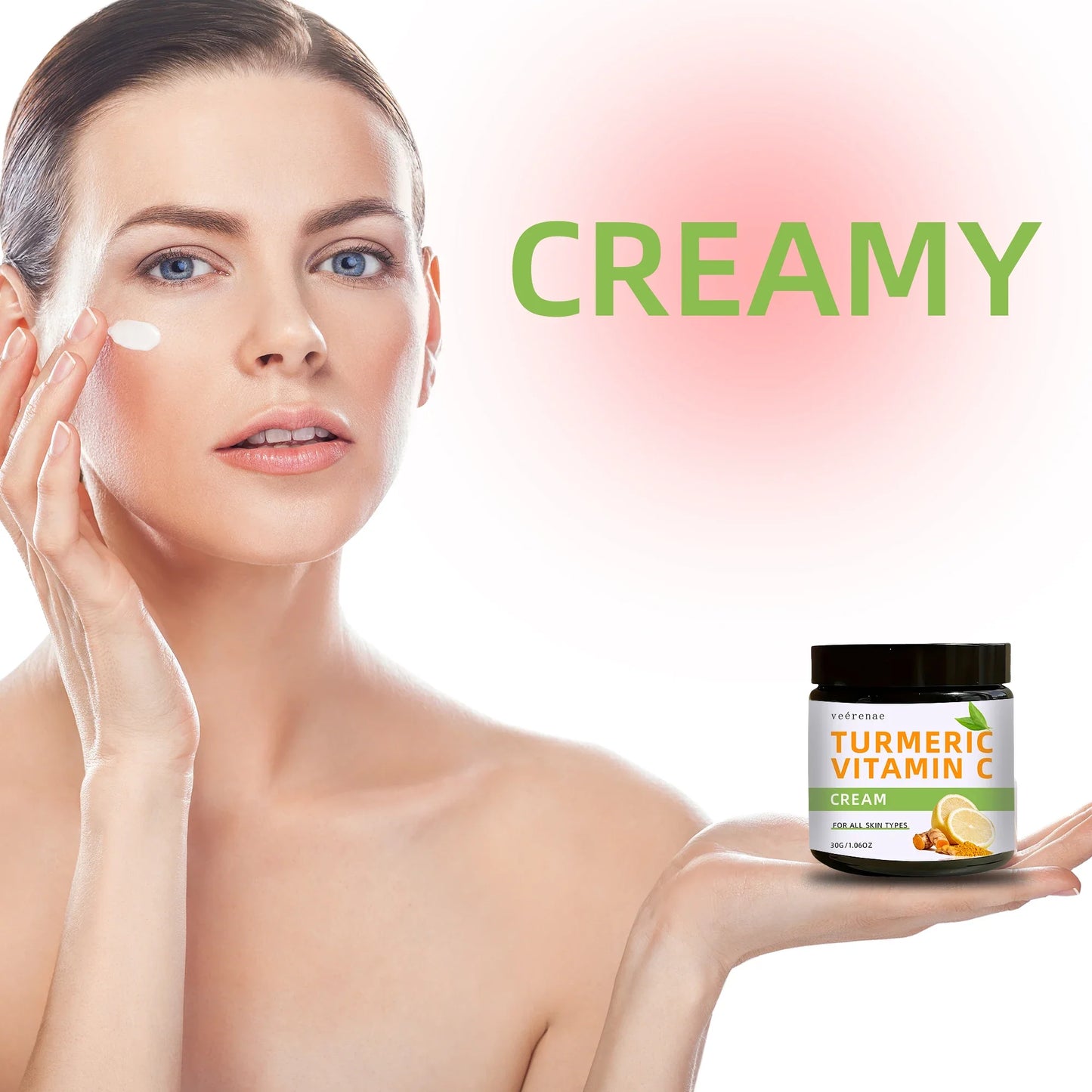 Turmeric & Vitamin C Face Cream – Firms & Brightens All Skin