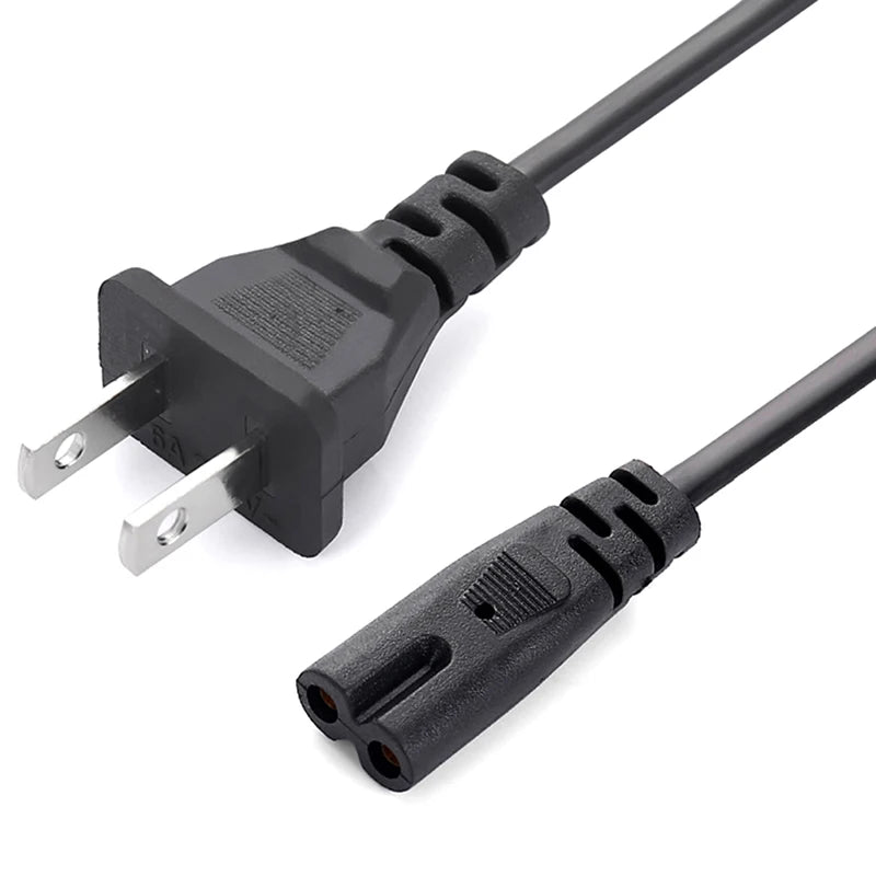 New EU Power Cable 2pin IEC320 C7 US Power Extension Cord For Laptop Charger Printer Radio Ser XBOX Peaceful Pleasures Health and Wellness