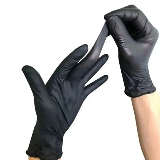 Disposable Nitrile Gloves Multi-color Auto Repair Food-grade Nitrile Gloves Thickened Durable and Comfortable 50pcs/100pcs Peaceful Pleasures Health and Wellness
