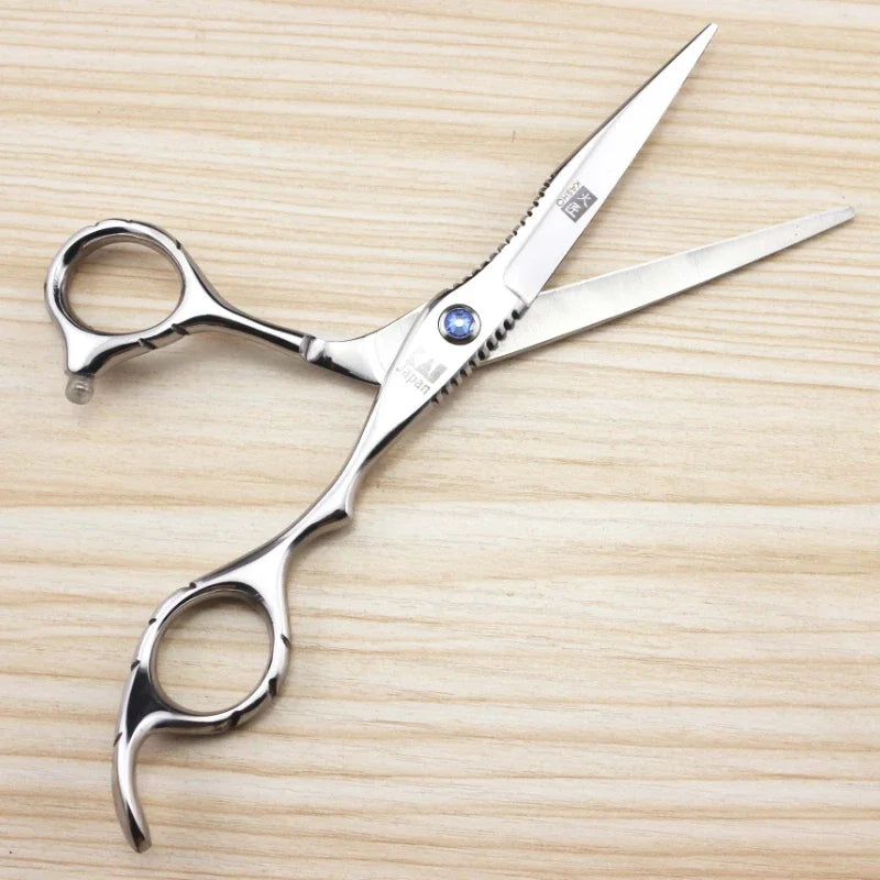 Professional 440c 6 Inch Sapphire Hair Scissors Set Hair Clipper Cutting Scissor Barber Thinning Shears Hairdressing Scissors Peaceful Pleasures Health and Wellness