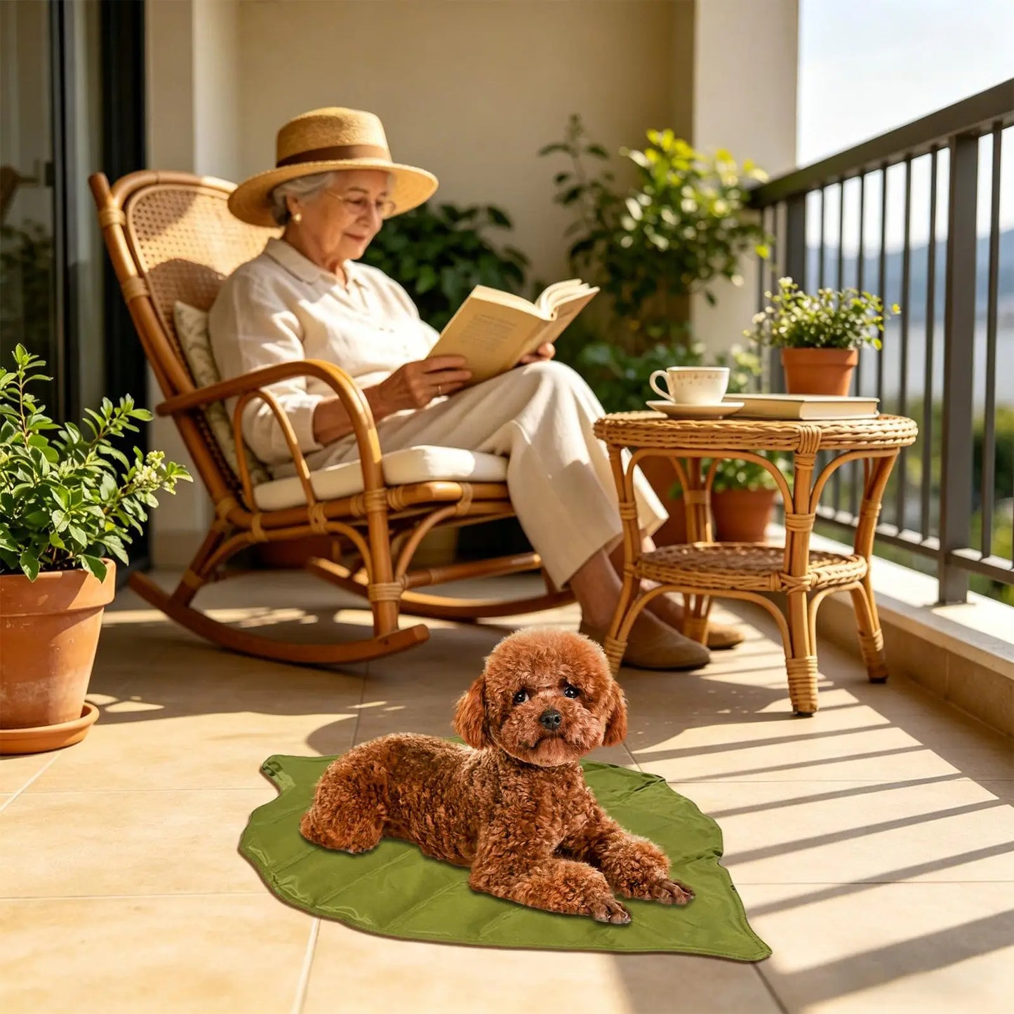 Pet Cooling Pad for Dogs & Cats, Summer Sleeping Mat Cool Mat for Floor Crate Kennel Patio Outdoor Travel Car Camping Peaceful Pleasures Health and Wellness