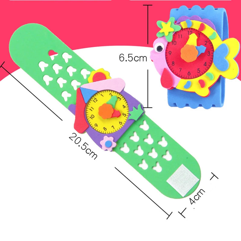 Children's Creative DIY EVA Watch Material Kits Kindergarten Early