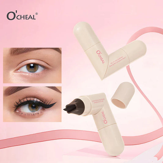 O'CHEAL Stamp Eyeliner Pen – Waterproof Double-Ended Wing Liner Stamp Eyeliner Pen Oasis Select