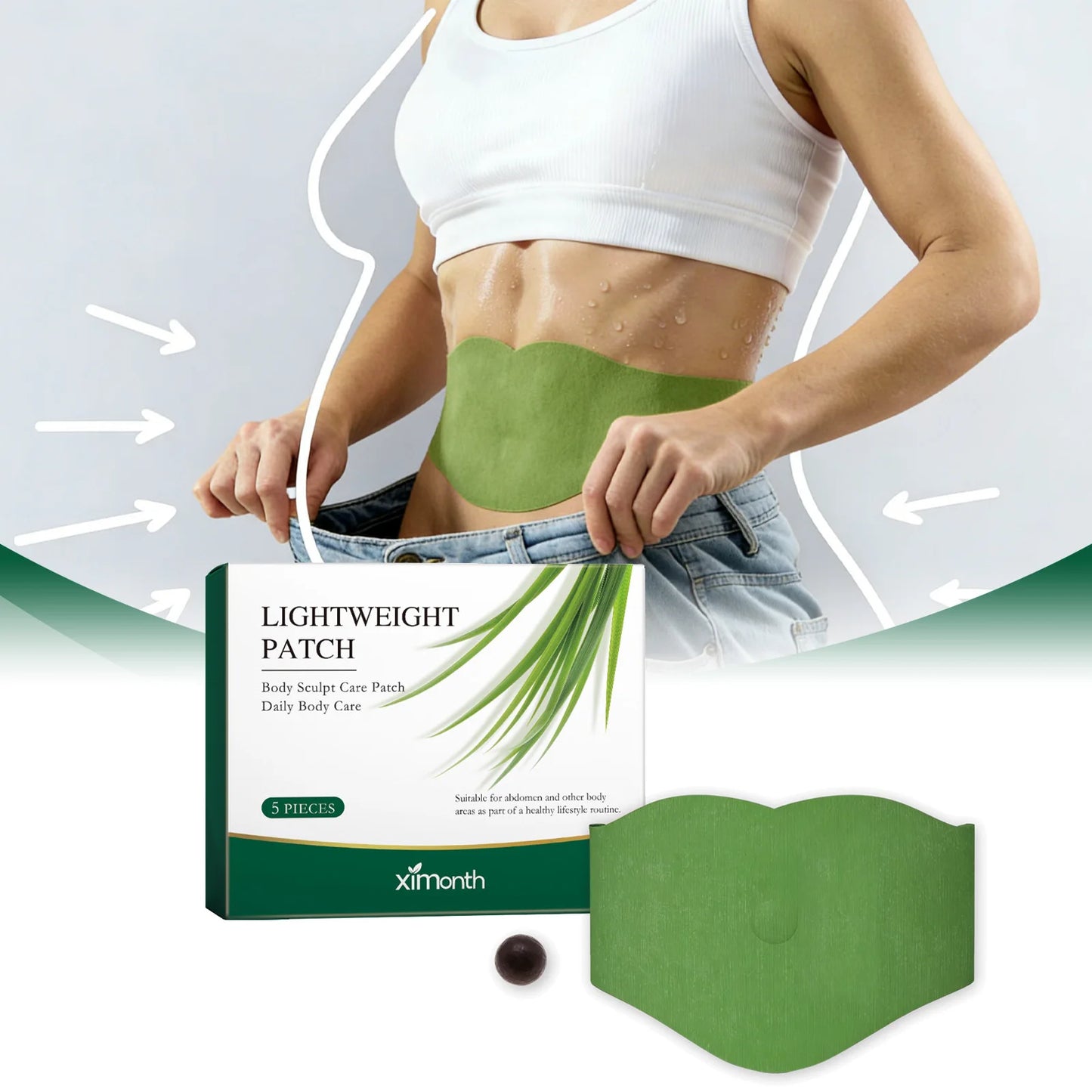 Herbal Body Care Patch Light and Moisturizing Skin, Refreshing, Breathable, Skin-Friendly, and Fitting Care Patch Peaceful Pleasures Health and Wellness
