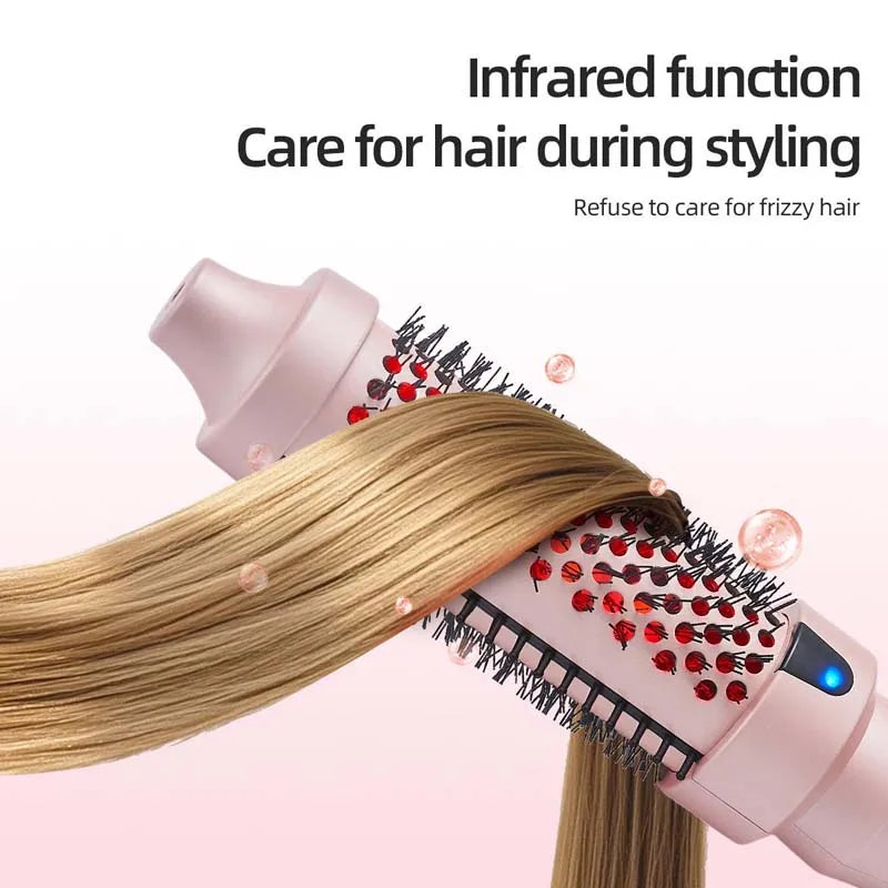Best-Selling Infrared Volumizing Comb Straightening Comb Hair Curler Dual-Use Curling Iron with Inner Buckle for Bangs Peaceful Pleasures Health and Wellness