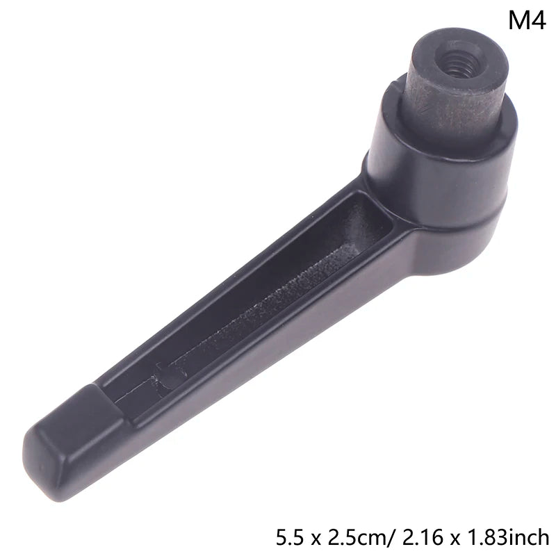 High Quality M4-M12 Adjustable Locking Handle Zinc Alloy Rotating Locking Handle 7-shaped Handle Universal Aluminum Handle Peaceful Pleasures Health and Wellness A-M4
