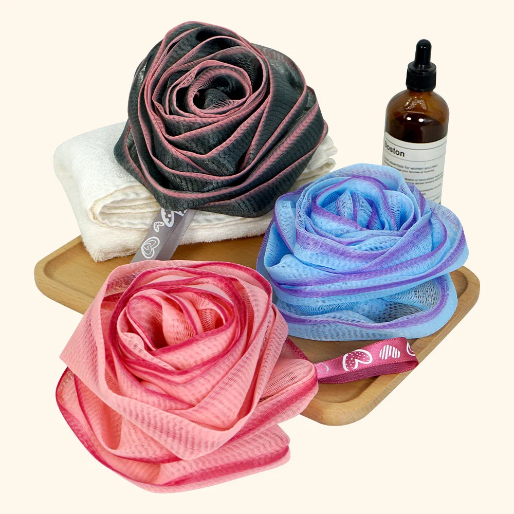 Large Soft Mesh Bath Sponge Ball – Exfoliating Shower Puff