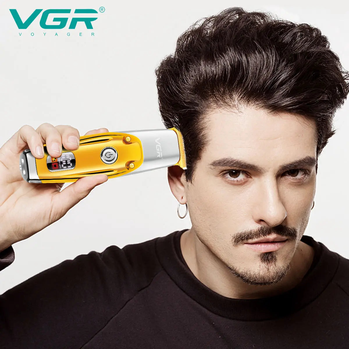 VGR Electric Hair Clipper Rechargeable Portable Home Appliance Personal Care Barber Trimmer For Men LCD USB Salon VGR V-277 Peaceful Pleasures Health and Wellness