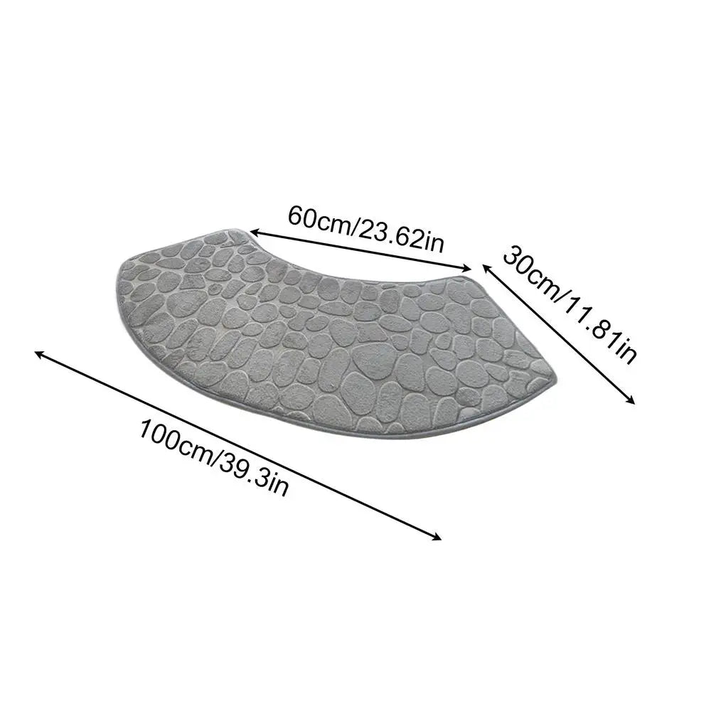 Bath Mat Super Soft Bathroom Floor Mats Curved Non-Slip Absorbent Washable Shower Accessories Bathtub Safety For Home Entrance Peaceful Pleasures Health and Wellness Red China Mainland