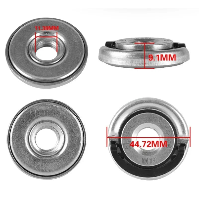 M14 Angle Grinder Platen – Self-Locking Quick Release Chuck