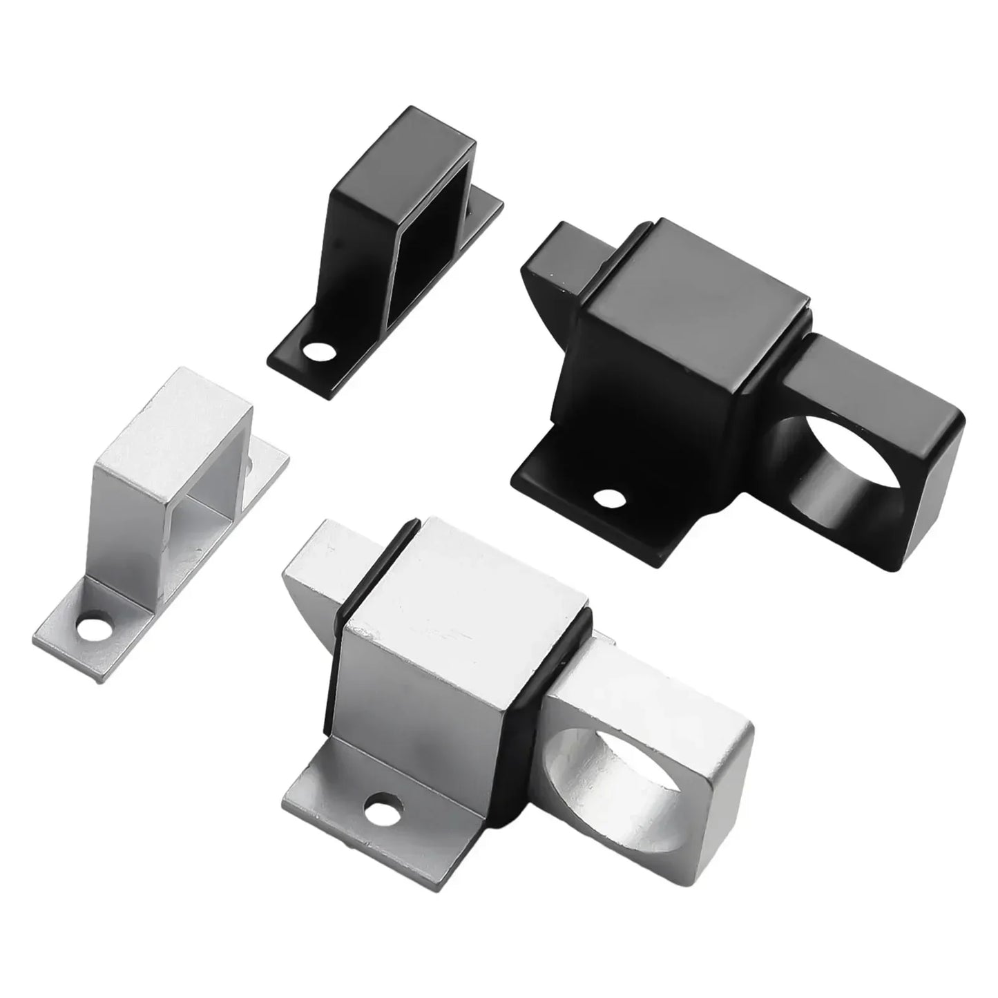 Aluminum Alloy Auto Spring Bolt Door Latch Lock | Black Grey