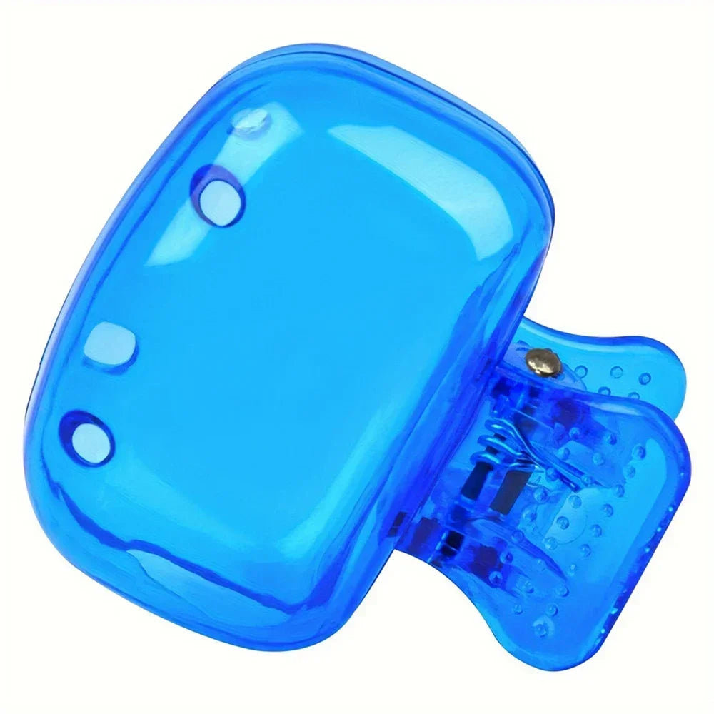 1PCS toothbrush storage clip travel essential toothbrush protective cover portable toothbrush case Peaceful Pleasures Health and Wellness C785-Blue 1pcs