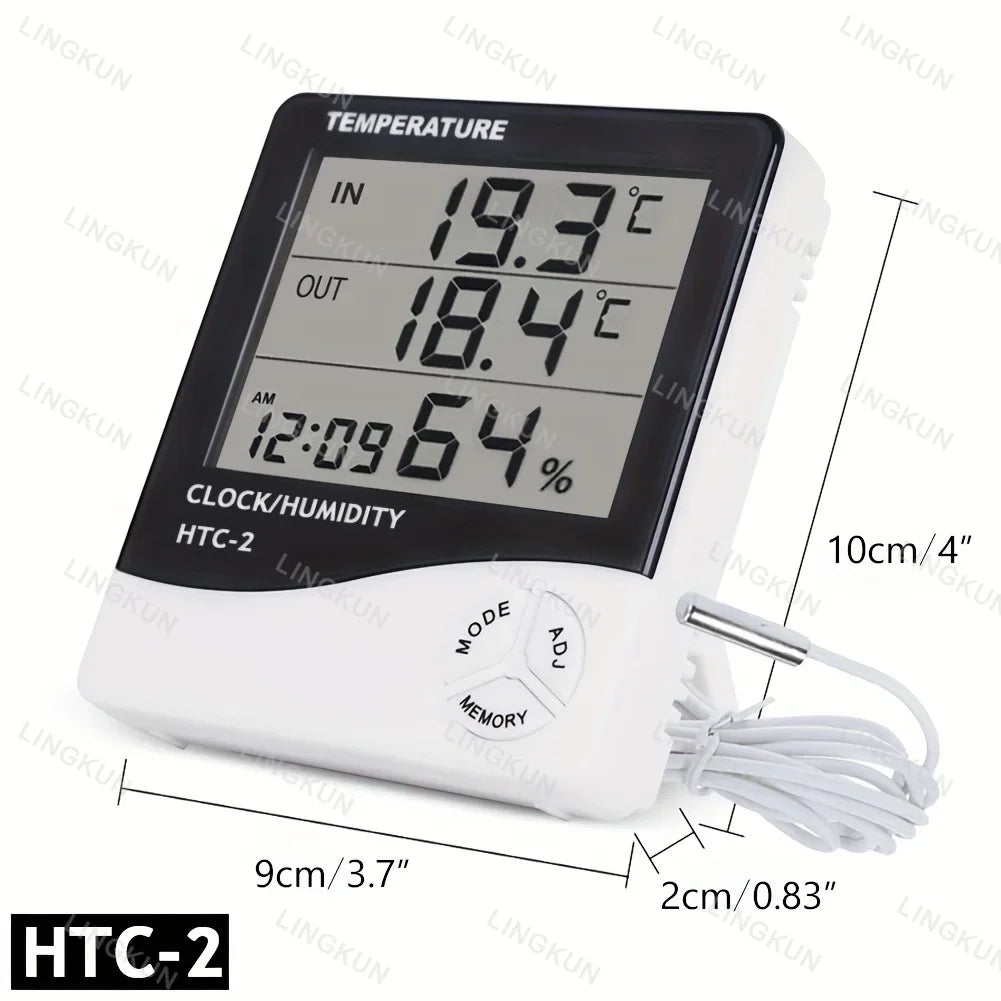 Indoor LCD Digital Thermometer Hygrometer – Temp & Humidity Gauge