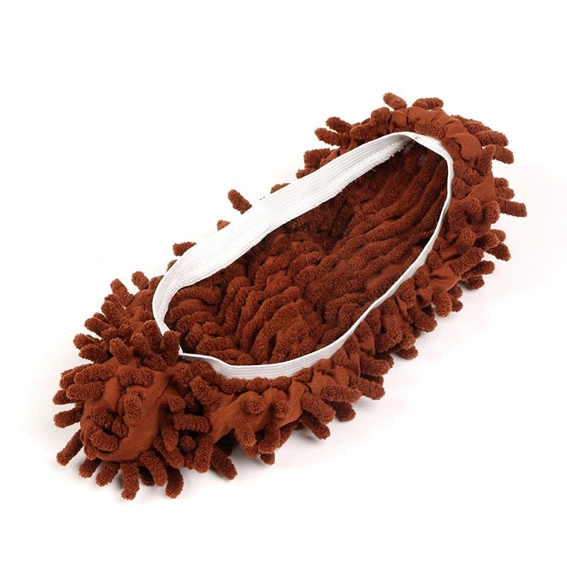 Chenille Microfiber Floor Mop Cleaning Slippers – 1 Pair