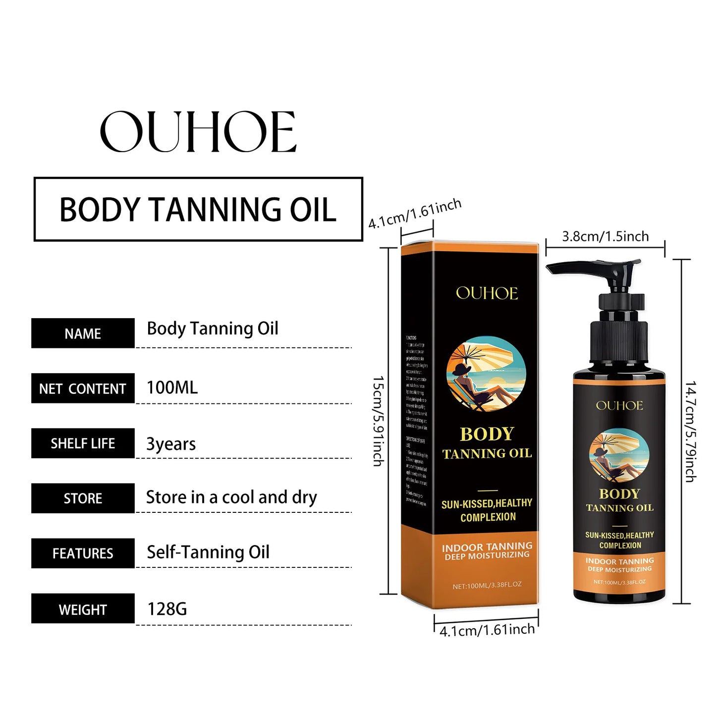 Aloe Vera Tanning Serum & Bronzing Oil | Face & Body Glow