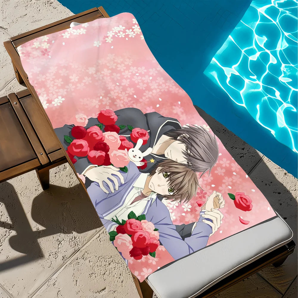 Sekai-ichi Hatsukoi Anime Quick-Dry Beach Towel | Soft & Absorbent Anime Beach Towel Peaceful Pleasures Health and Wellness z4 STJ150x200CM