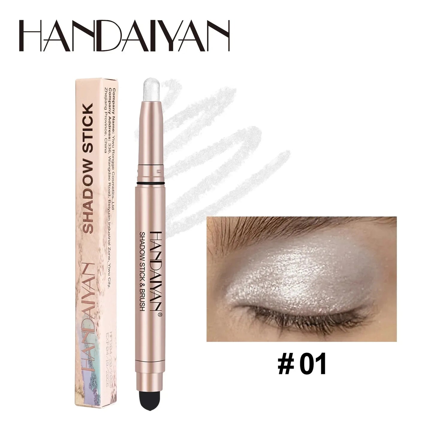 Waterproof Eyeshadow Pencil Stick | Matte Metallic Glitter