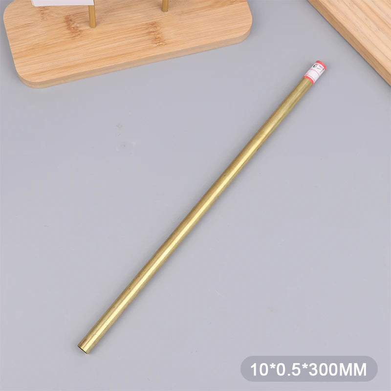 Brass Tube Dia 2/3/4/5/6/7/8/9/10/11/12/13/14/15mm Length 300mm 0.5mm Wall Brass Pipe Modelmaking Rod Cutting Tool Replacement Peaceful Pleasures Health and Wellness 10mm