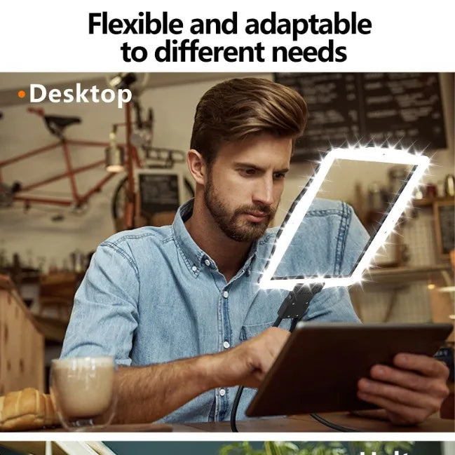 Reading Magnifying Glass with Switchable Horizontal and Vertical Screens, Detachable Rechargeable Vision Aid Peaceful Pleasures Health and Wellness