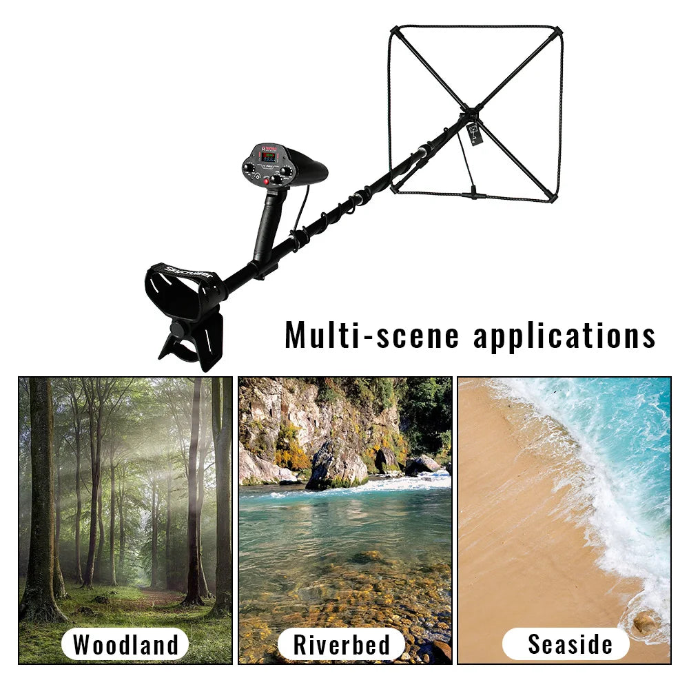 Professional adjustable height metal detector.Detection depth up to 2.8M, adjustable sensitivity, high precision,Rechargeable Peaceful Pleasures Health and Wellness
