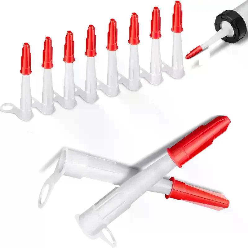 Caulking Gun Nozzle Cap Set – Glue Tip Sealing Caps