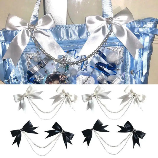 Lolita Pearl Bow Itabag Charm – DIY Bag Pendant & Hair Clip Bag Charm Pendant Oasis Select