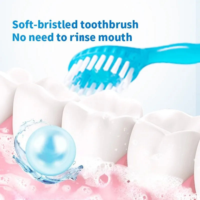 Disposable 4-in-1 Travel Toothbrush with Floss | Oral Care Kit