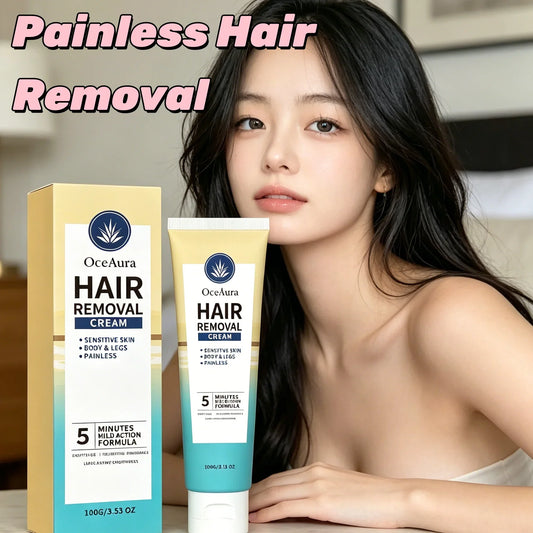 Painless Hair Removal Cream – Smooth Depilatory Lotion 100g Hair Removal Cream Oasis Select