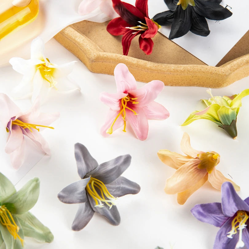 Artificial Silk Lily Flowers 10/20 Pcs – Wedding & Home Decor