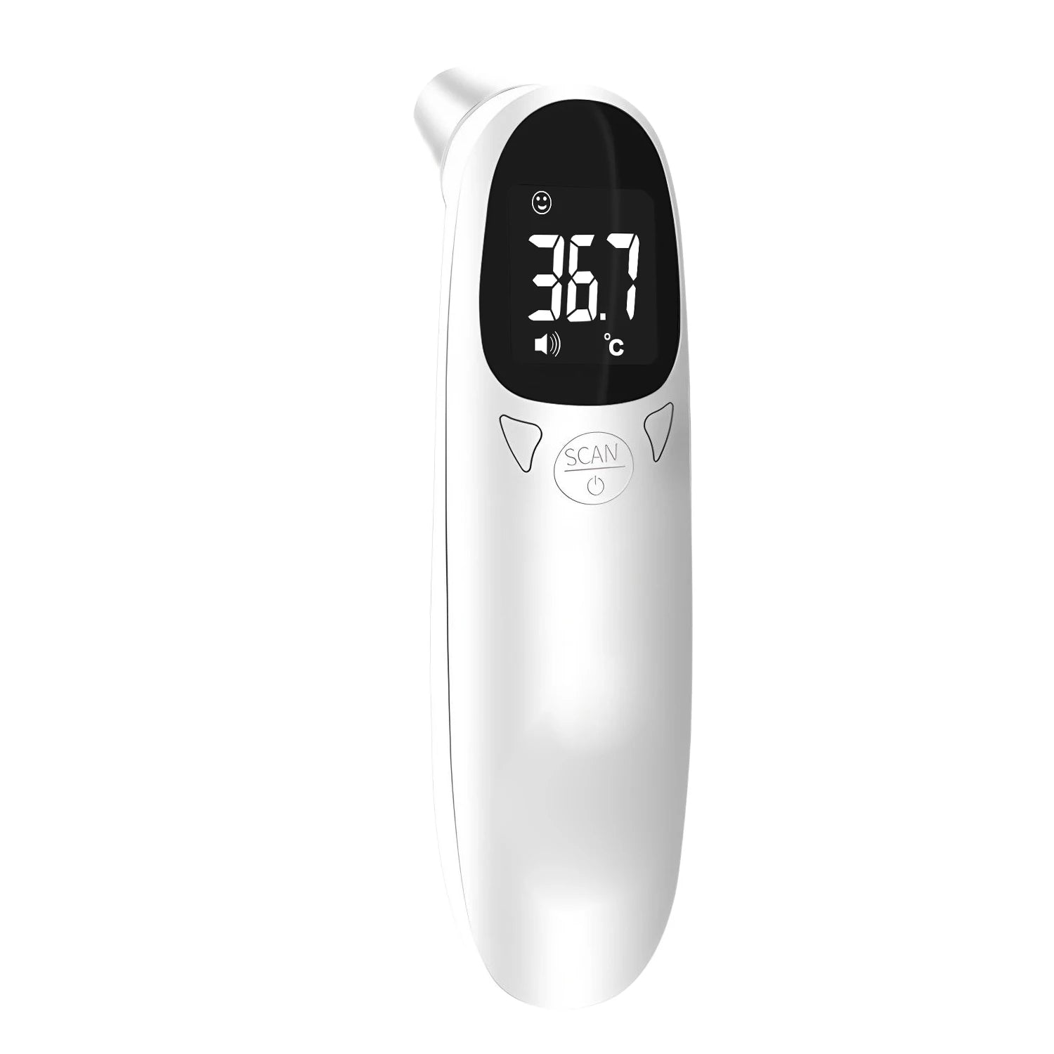 LCD Display Infrared Forehead Thermometer Fast Measure ℃/℉ IR Body Thermometer for PET Fever Detection veterinaria veterinary Peaceful Pleasures Health and Wellness 1pc white