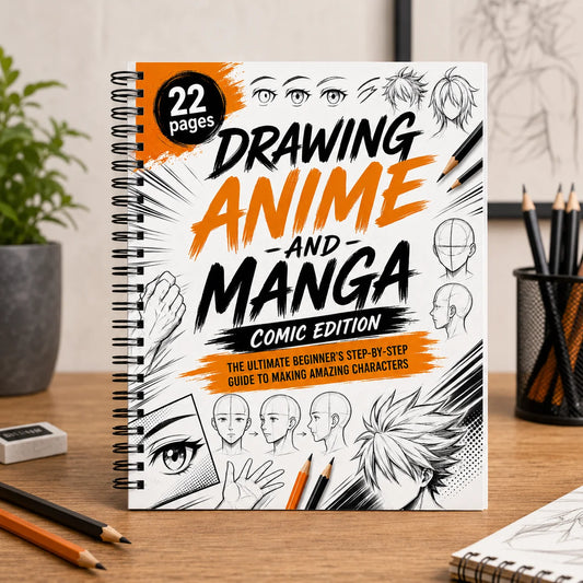 Anime Manga Drawing Workbook B5 Spiral Sketch Guide Beginners Peaceful Pleasures Health and Wellness