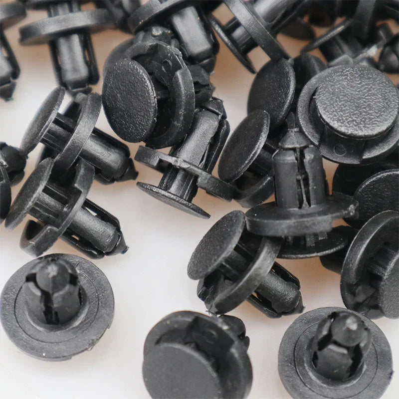 30pcs 8mm Diameter 8mm Black Vehicle Car Bumper Door Panel Fender Liner Clips Retainer Plastic Auto Fasteners Rivets Clips Peaceful Pleasures Health and Wellness