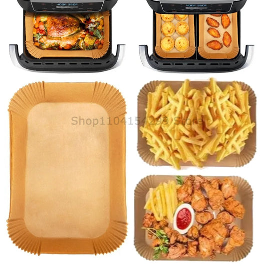 Disposable Air Fryer Liner Paper | Non-Stick Baking Mat 50/100 Pk Air Fryer Liner Oasis Select