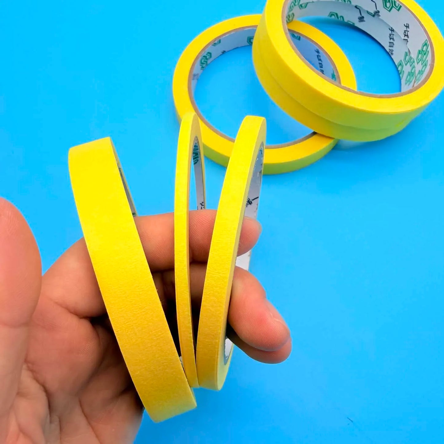 Yellow Masking Tape 3 Rolls – DIY, Nail Art & Spray Painting