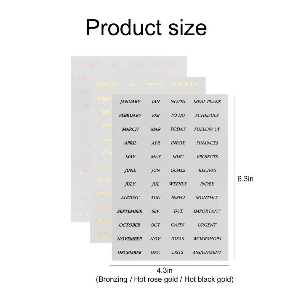 Loose Leaf Binding Supplies for A5/A6 Notebook Diary Book Sticker Binder Index Dividers Binder Index Separator Page Dividers Peaceful Pleasures Health and Wellness