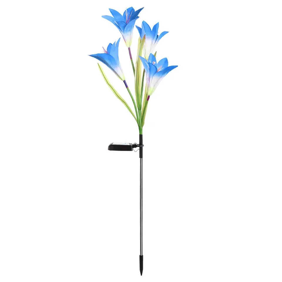 Solar LED Lily Garden Stake Light – Waterproof Lawn Decor