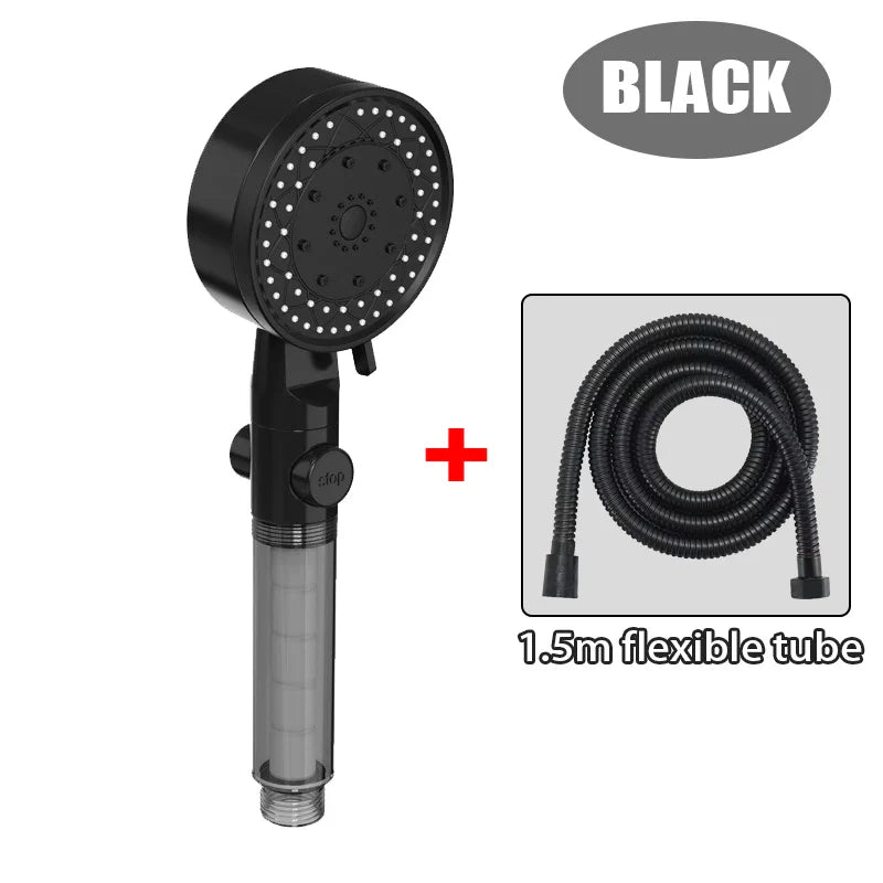 10-Mode Handheld Shower Head | Filter, High Pressure & Water Saving