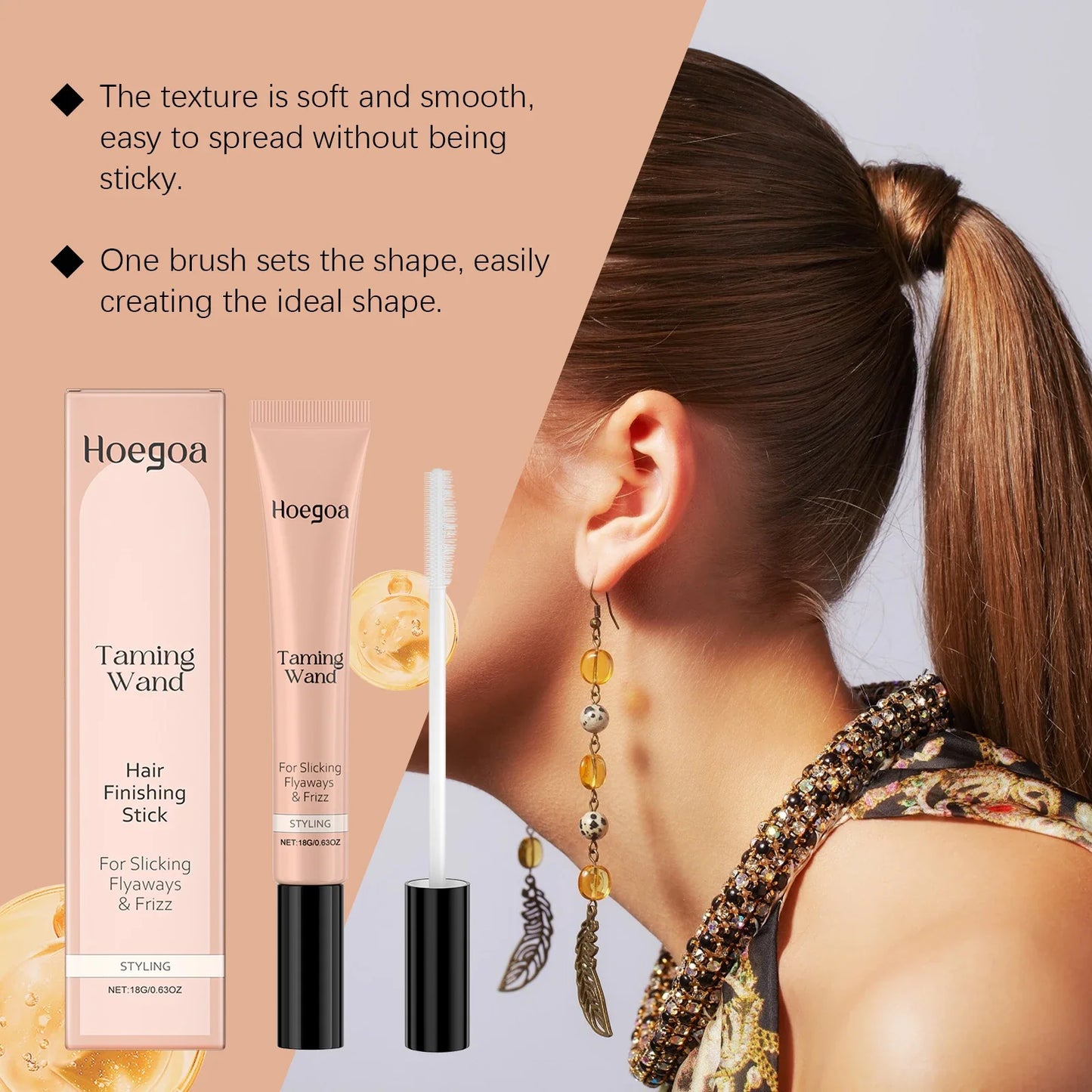 HOEGOA Hair Wax Finishing Stick – Flyaway & Frizz Control