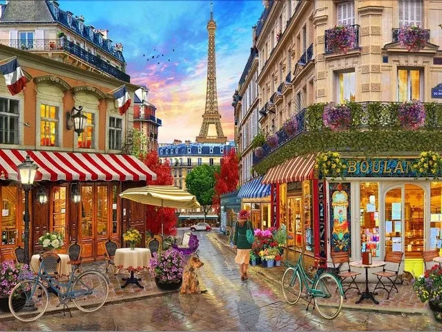 Diamond Painting Street Landscape Kit | Mosaic Art for Adults & Kids